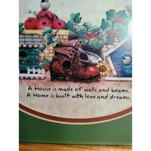 Home and Garden Party Vintage Bird House and Poem Decorative Wall Picture - Picture 2 of 5